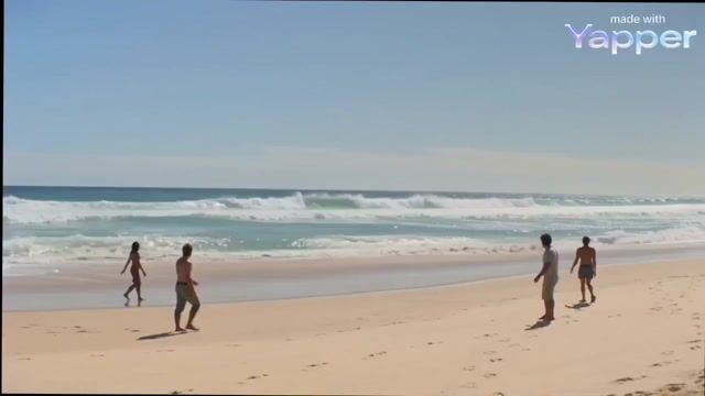 Cinematic Beach Scene with Sandworm and Warrior