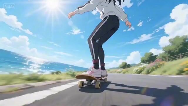 Seamless Four-Season Skate/Snowboard Journey Video Prompt