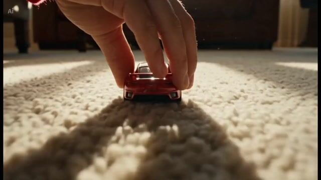 Childhood Imagination to Reality Car Race Video Prompt
