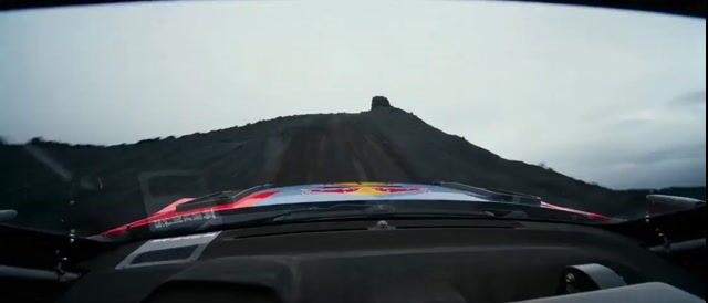 Rally Truck on Lava Field