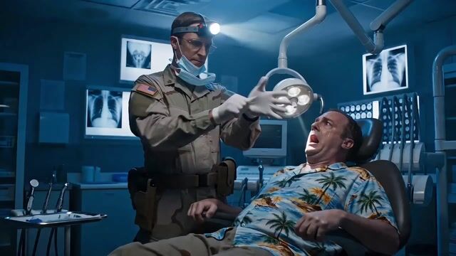 Video Prompt for 'The Dentist — Bomb Squad Edition' Comedy Hook