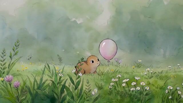 Watercolor Cartoon Single-Shot Video Prompt