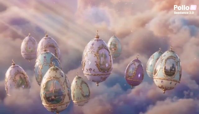 Enchanted Fabergé Easter Egg Video Prompt