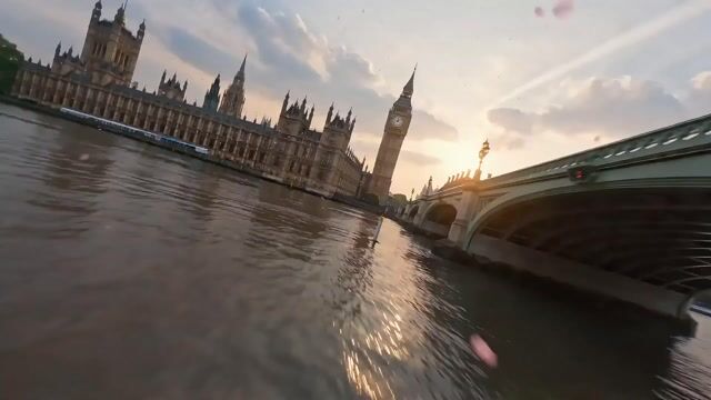 Cinematic Scene of London in Bloom