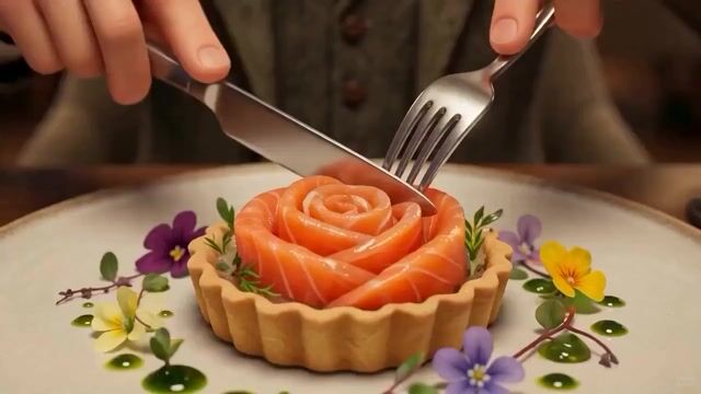 Salmon Bite Sensory Experience Prompt