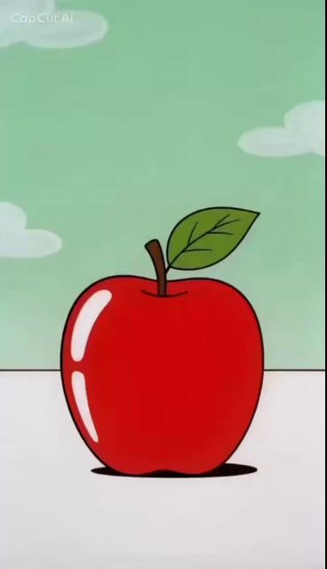 Retro Anime Apple Splitting Cat Dance