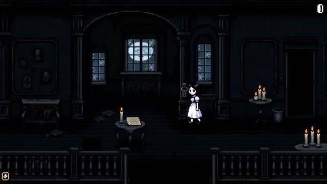 Pixel Art Horror RPG Gameplay Scene