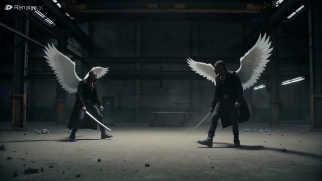 Cinematic Katana Battle Scene