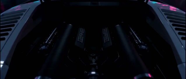 Cinematic Lamborghini Countach Night Scene