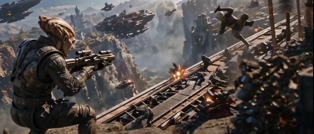 Cinematic Alien War Sequence