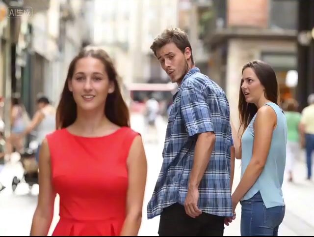 Bollywood Dance Distracted Boyfriend Meme Prompt