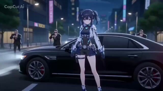 Cartoon Style Girl vs Gang Action