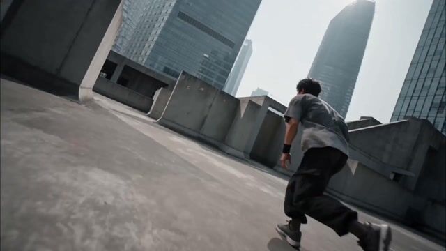 Cinematic Parkour Action Scene
