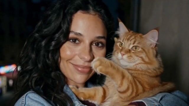 Girl and Cat Heartwarming Interaction