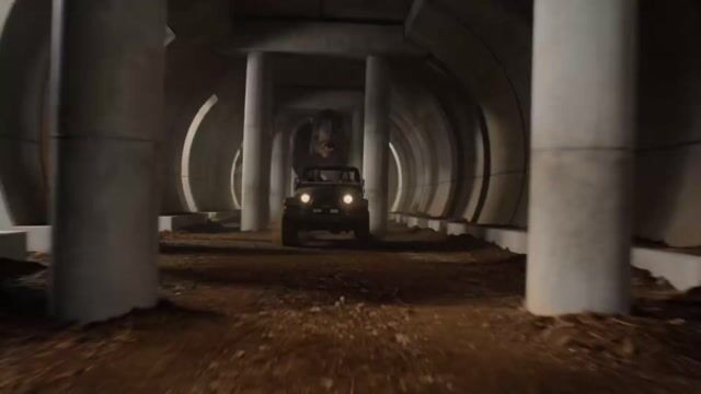 T-Rex Jungle Tunnel Chase Scene