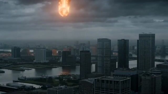 Epic Cinematic Apocalyptic Disaster Scene