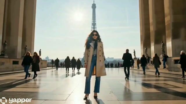 Cinematic Fashion Travel Orbit Shot