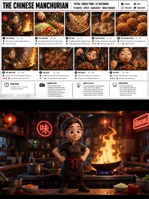 Pixar Style 3D Chef Mascot Animation