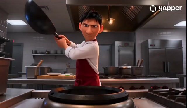 Pixar Style Wok Cooking Animation Storyboard