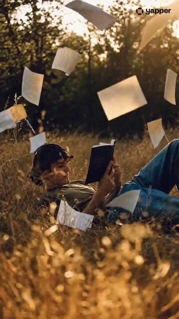 Cinematic Slow Orbit Man Reading Prompt