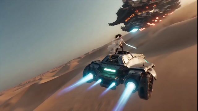 Handheld iPhone Style Sci-Fi Aerial Battle