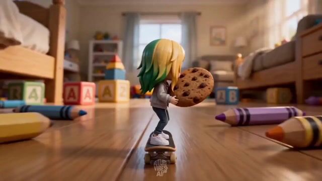 Miniature Skateboard Comedy Chase