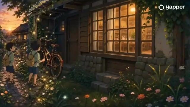 Studio Ghibli Style Magical Bicycle Journey