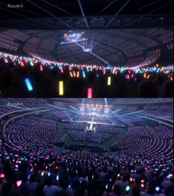Twin Idol Anime Concert Drone Footage