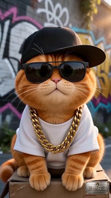 3D Pixar Dancing Hip-Hop Cat Prompt