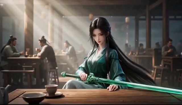 Elegant Wuxia Teahouse Fight Animation
