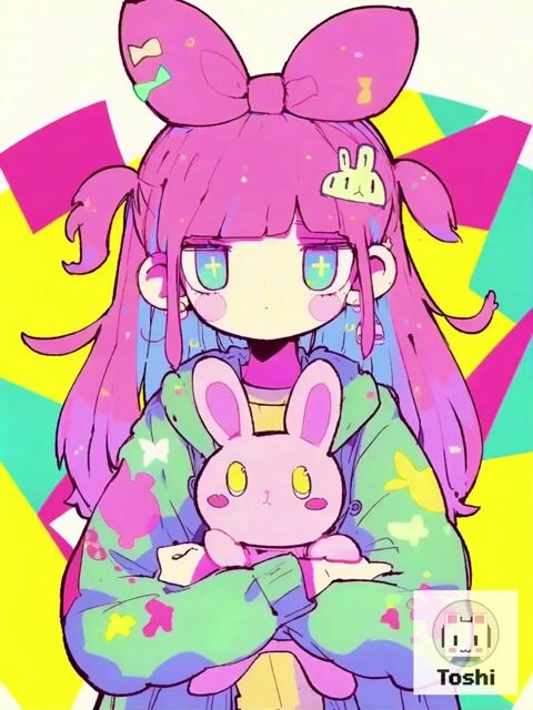 Anime Girl Meteor Magic Transformation