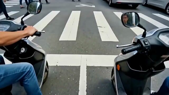 Taipei Street Scene with Sudden Event