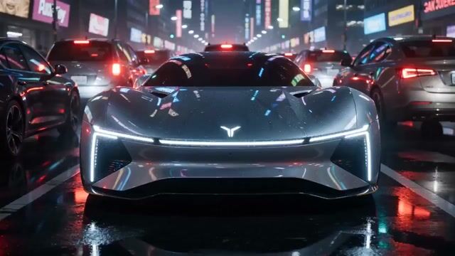 High-end car commercial concept: Transformation and Vertical Takeoff