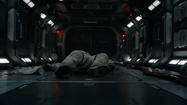 Astronaut Zero-Gravity Escape Scene